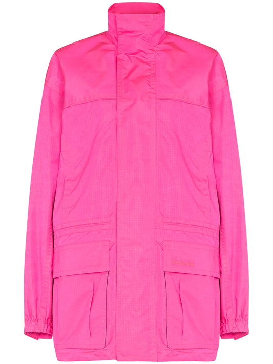 Logo-Embroidered Oversized Jacket