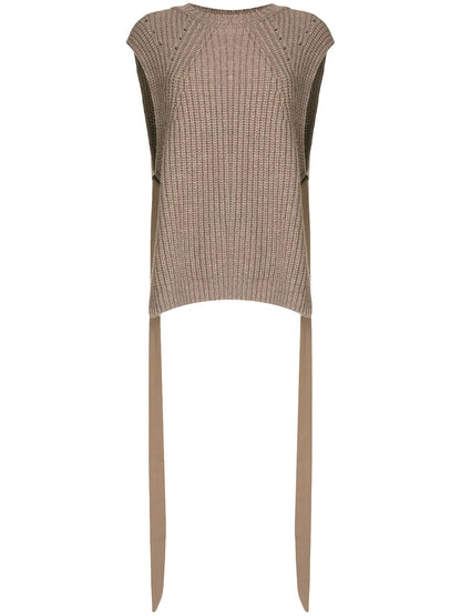 Side-Taps Knitted Top