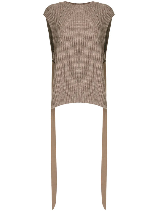 Side-Taps Knitted Top