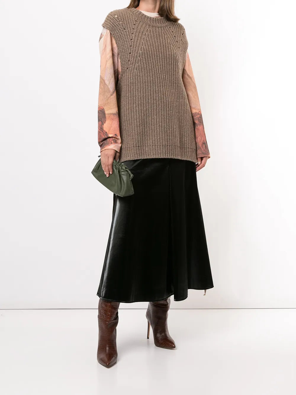 Side-Taps Knitted Top