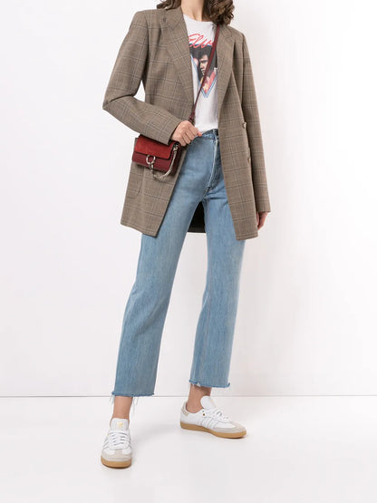 Stove Pipe Cropped Jeans