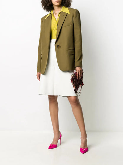 Plain Single Breasted Blazer