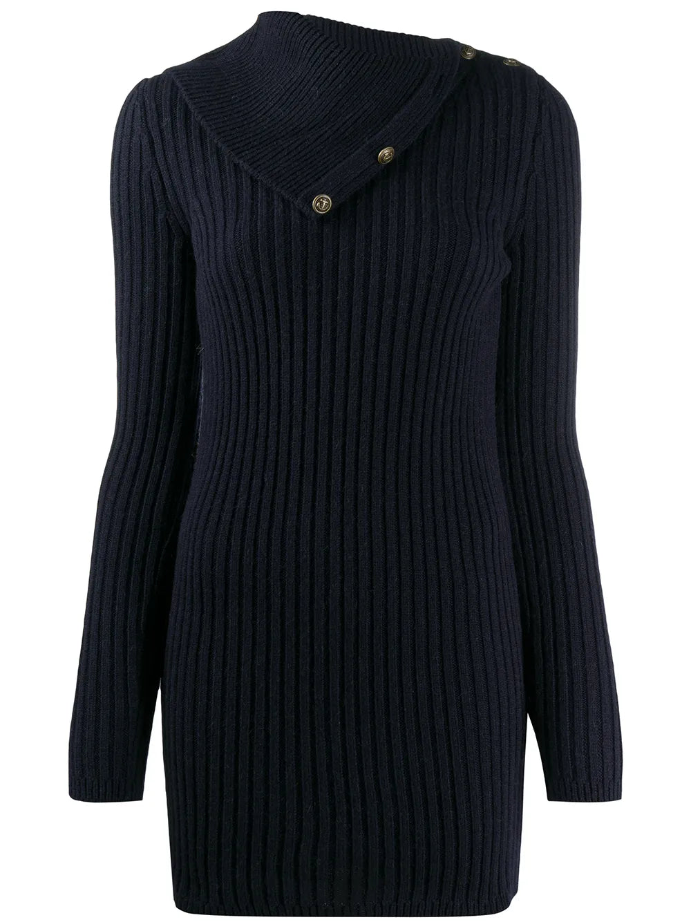 Fold-Over Collar Jumper