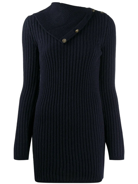 Fold-Over Collar Jumper