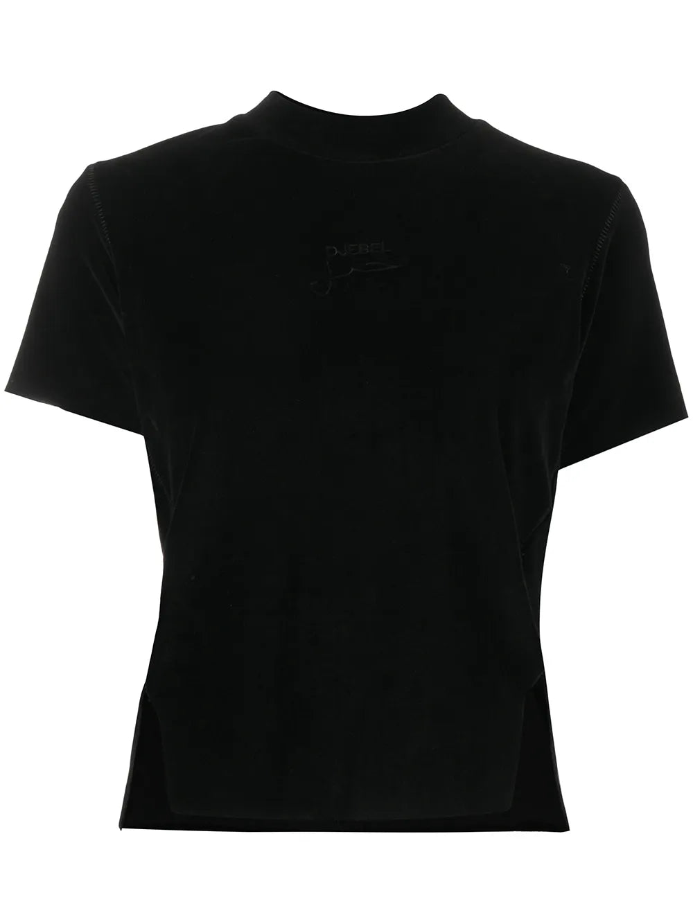 Slit Detail Crew Neck T-Shirt