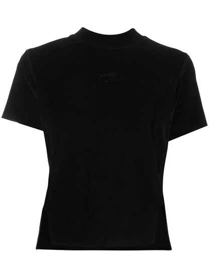 Slit Detail Crew Neck T-Shirt