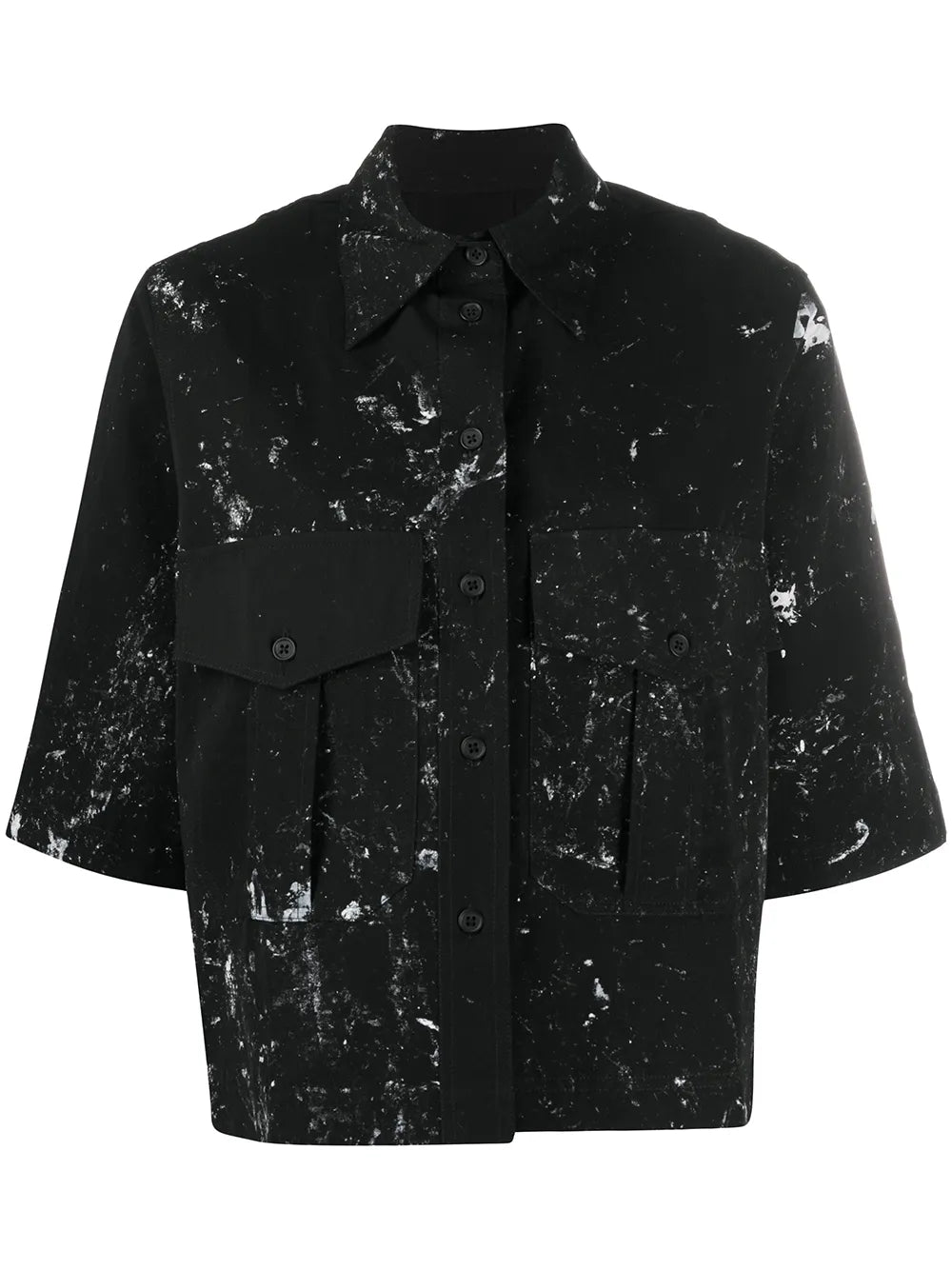 Paint-Splatter Short Sleeve Shirt
