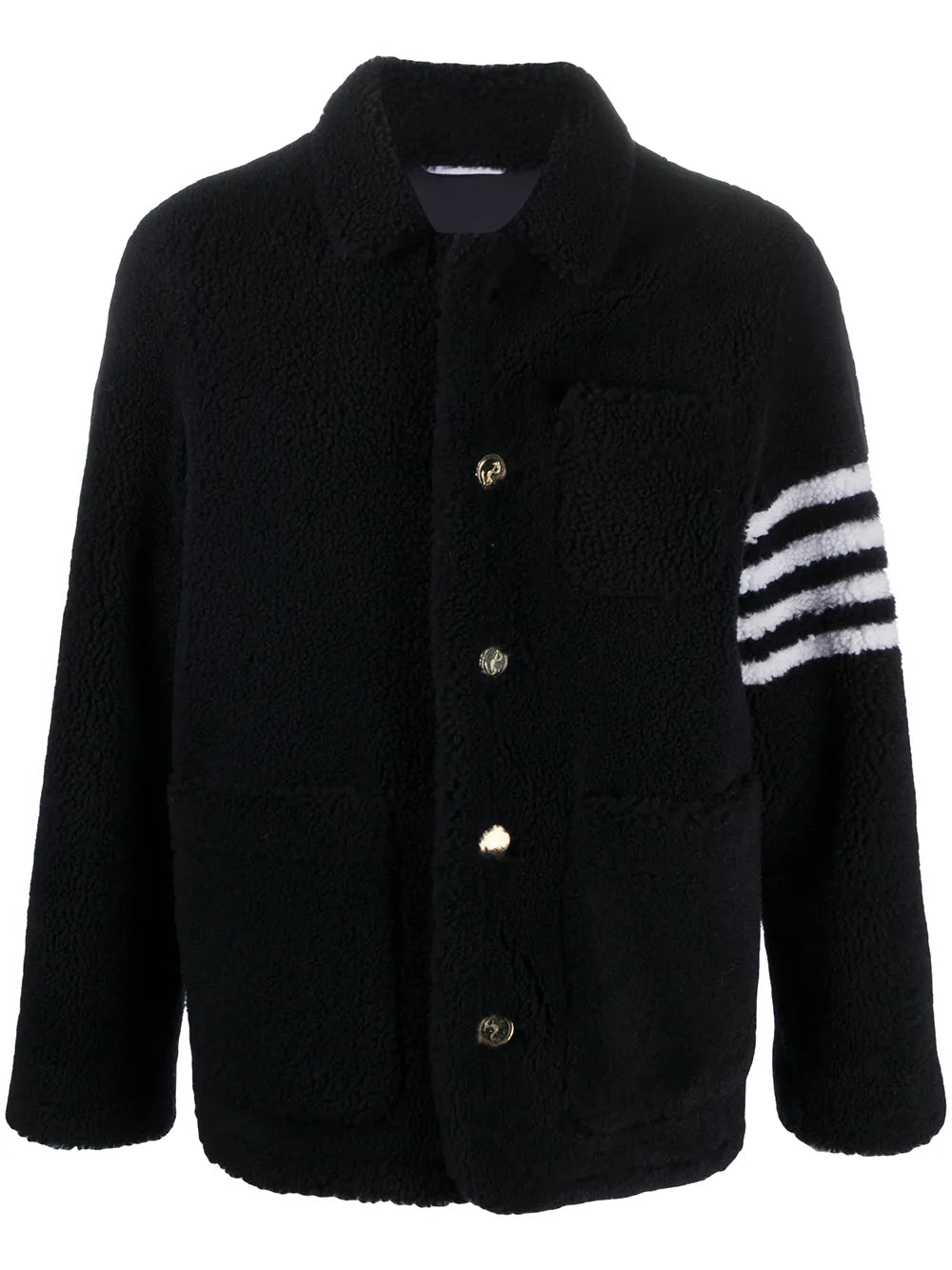 4-Bar Shearling Jacket