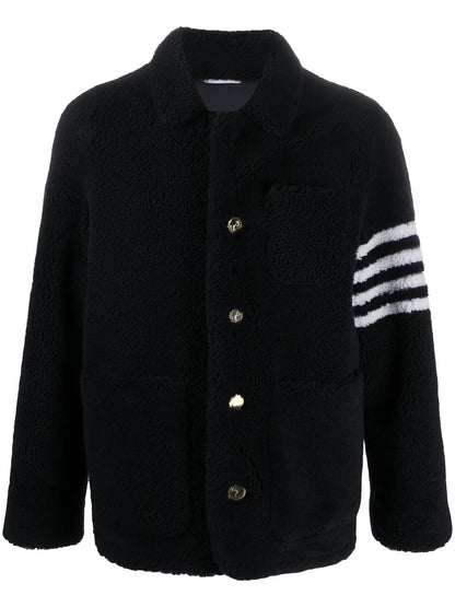4-Bar Shearling Jacket