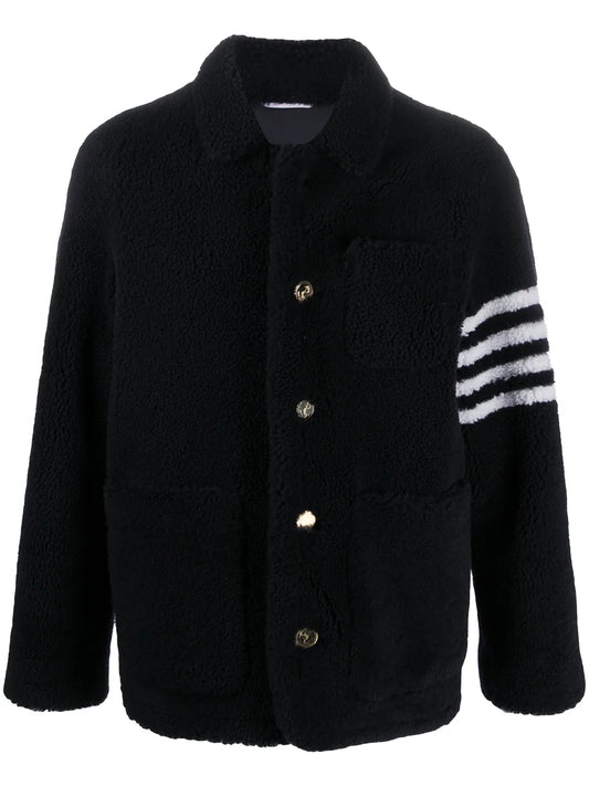 4-Bar Shearling Jacket