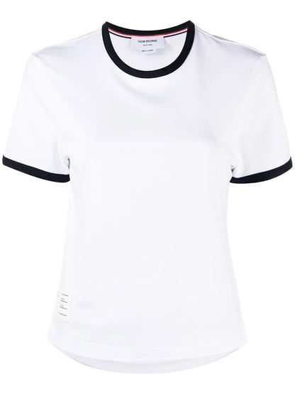 Asymmetric Hem Short-Sleeve T-Shirt