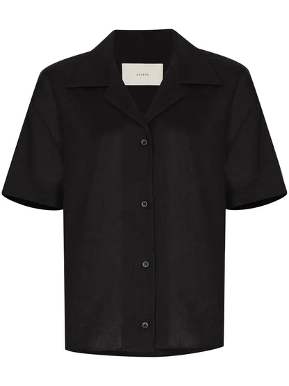 Organic Linen Button-Up Shirt