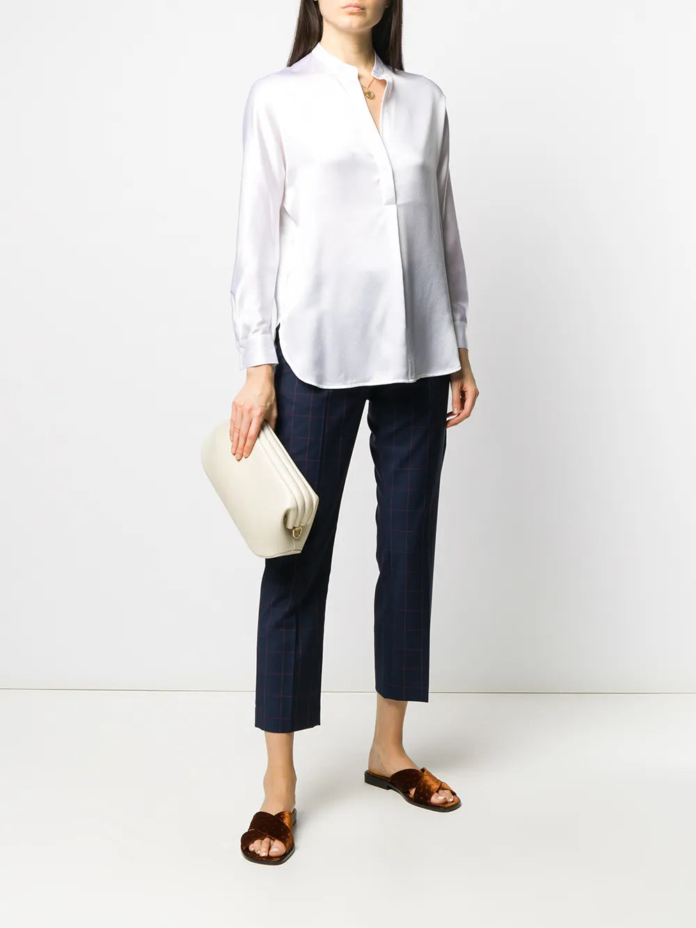 Open Neck Loose Fit Blouse