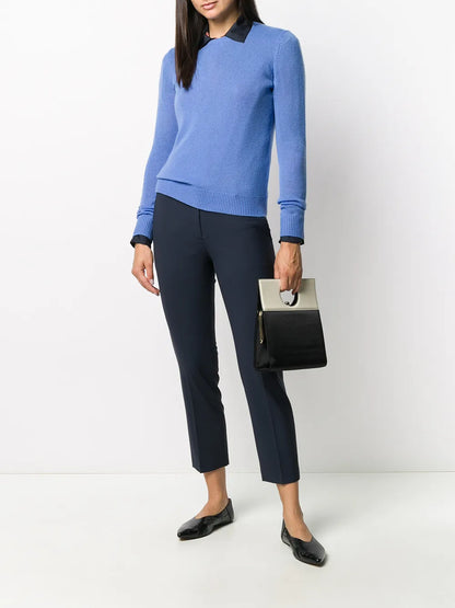 Cropped Tailored Trousers