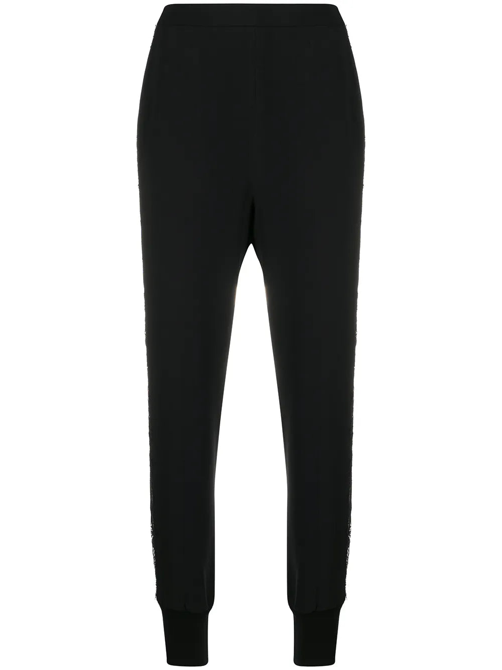 Lace Cut-Out Tapered Trousers
