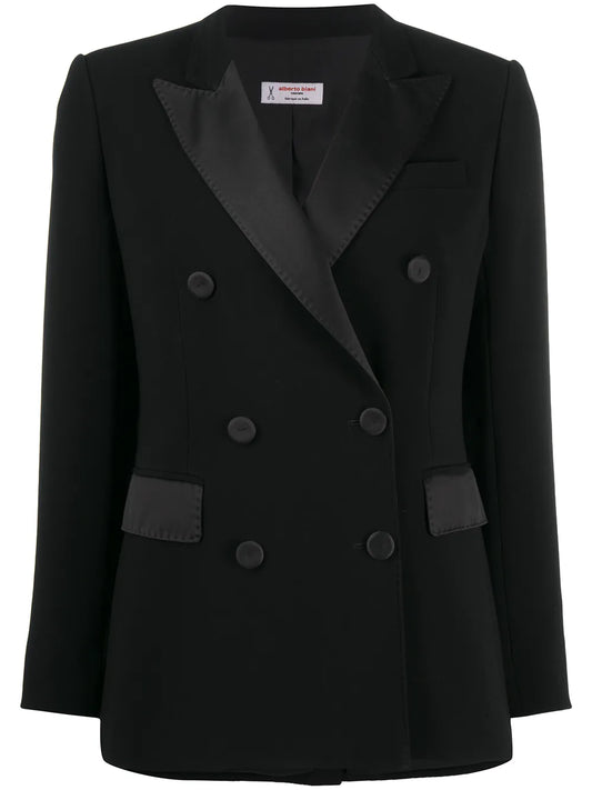 Double-Breasted Fitted Blazer