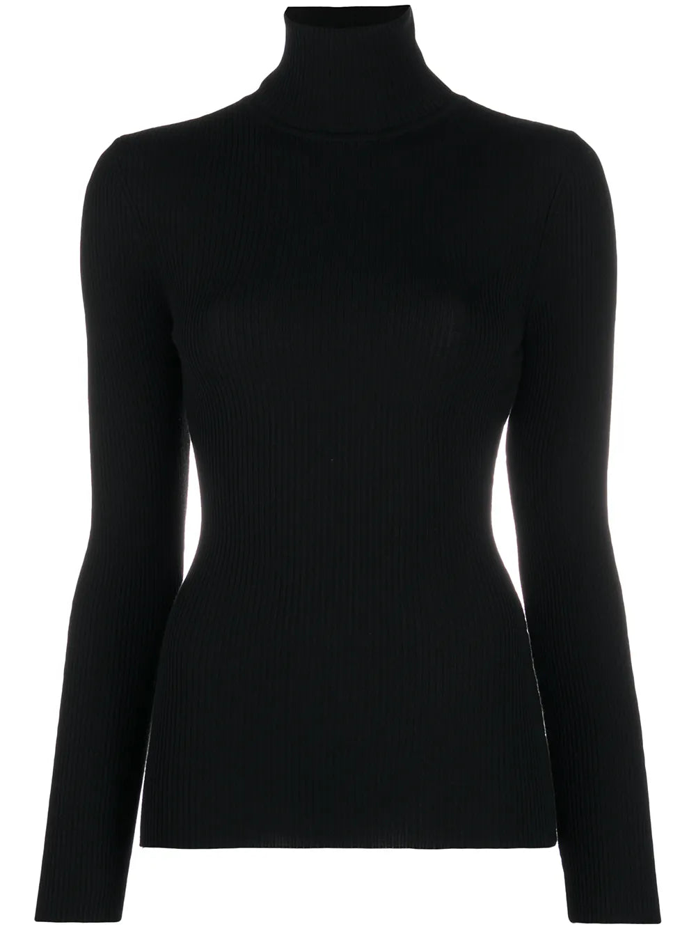 Roll-Neck Ribbed Jumper