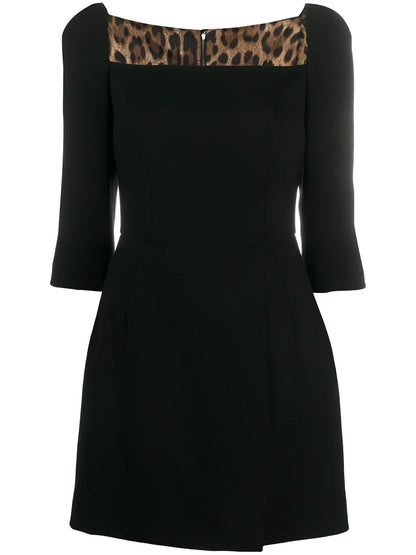 Double Crepe Minidress