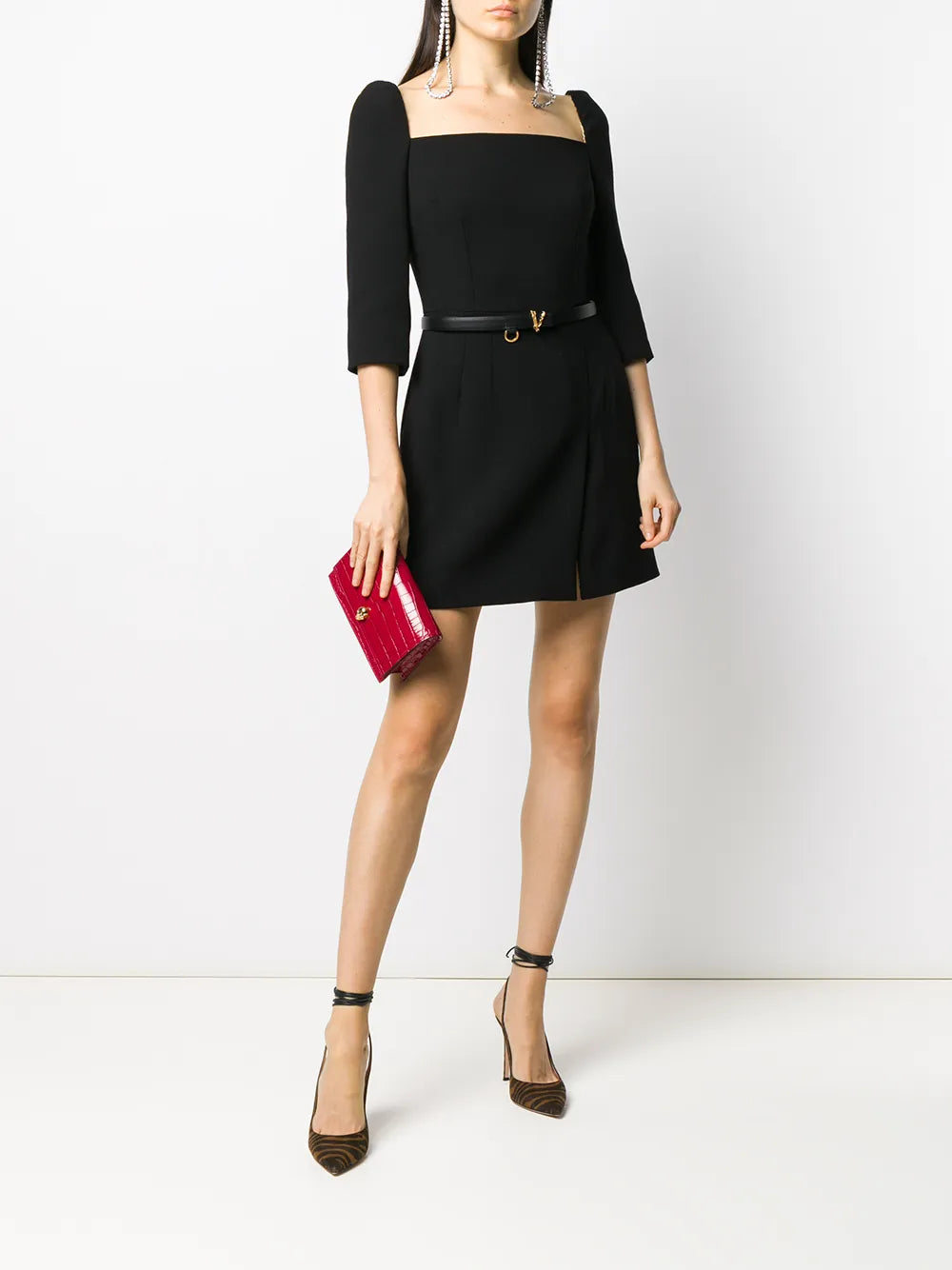 Double Crepe Minidress