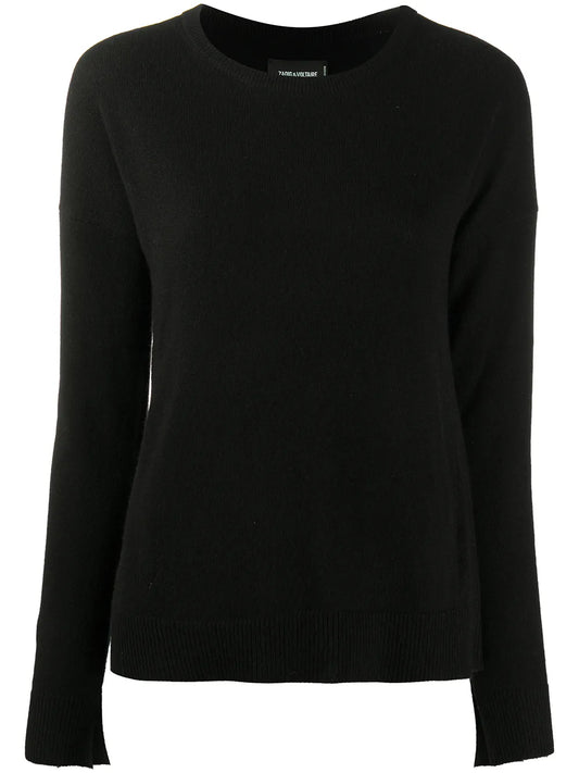 Star-Patch Knitted Jumper