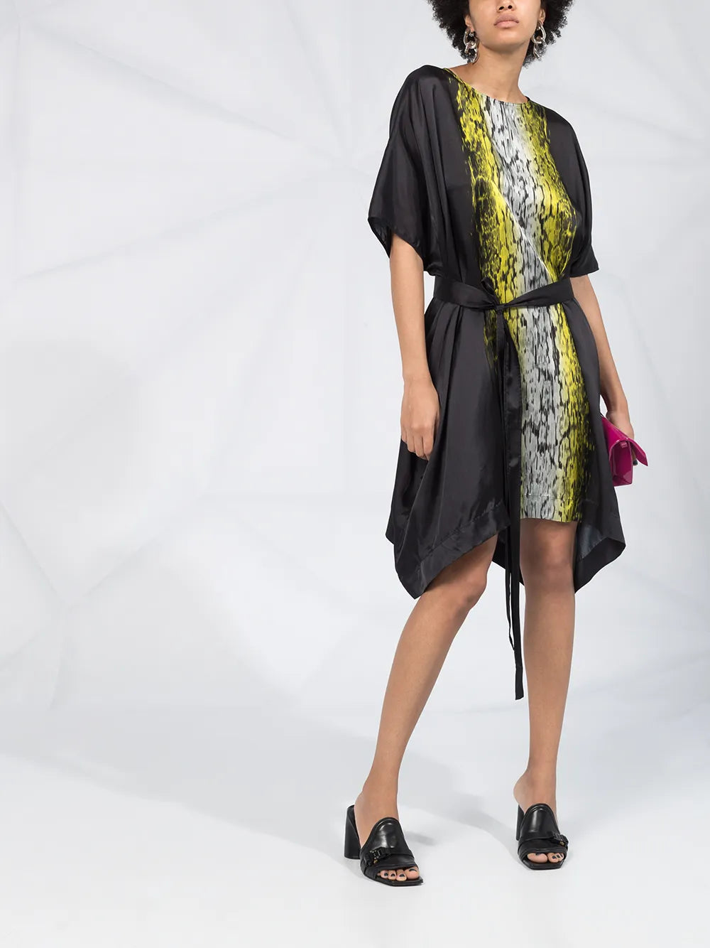 Acid Print T-Shirt Midi Dress