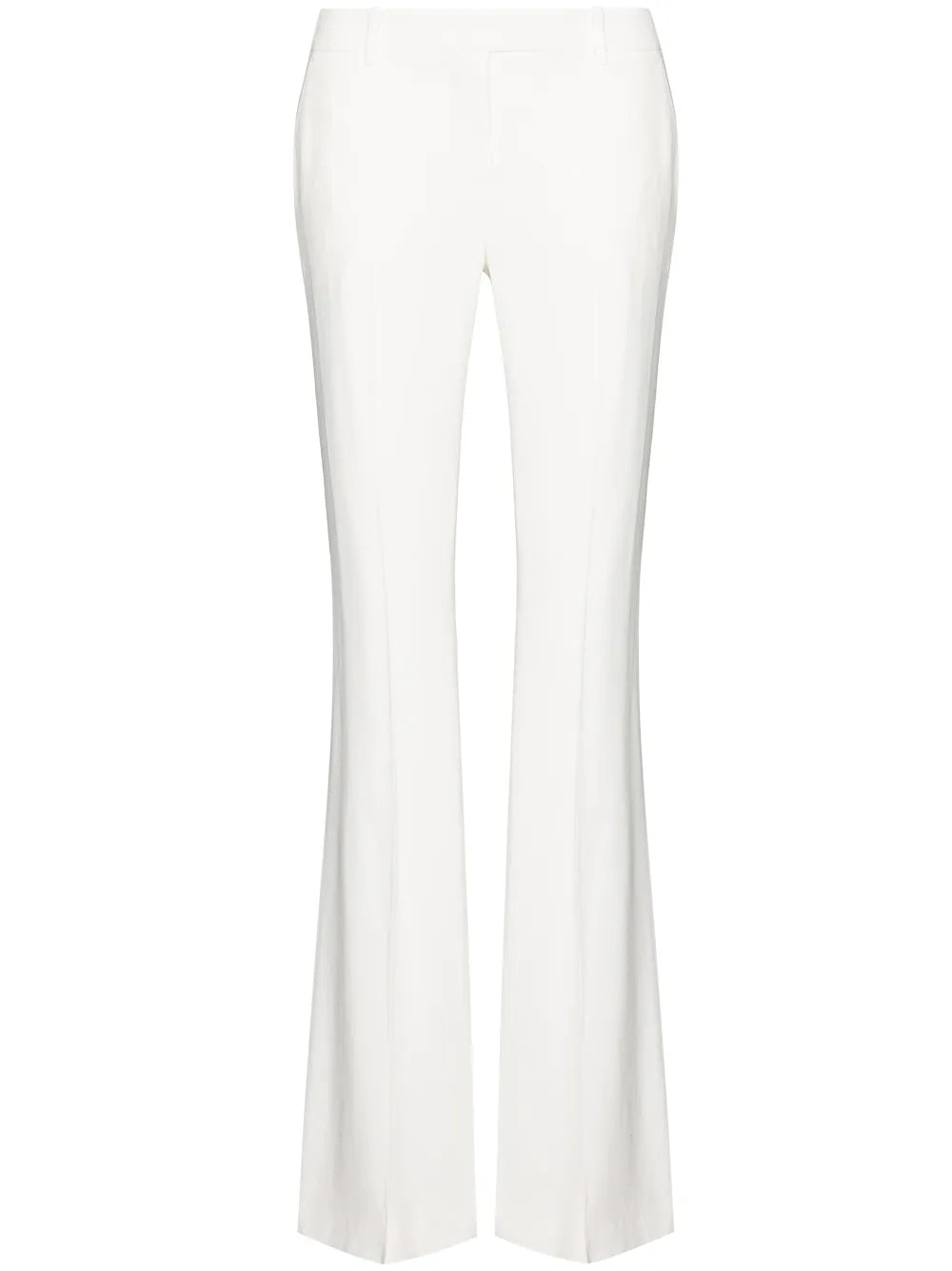 Mid-Rise Flared Trousers