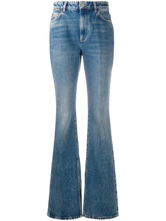 High-Waisted Bootcut Jeans