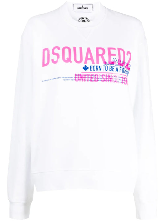 Logo Print Cotton Sweatshirt