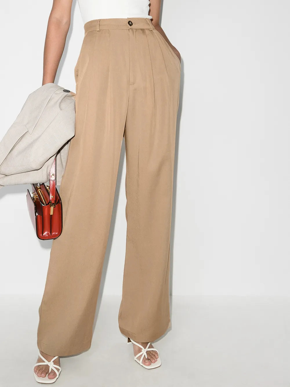 Mason High-Waist Wide-Leg Trousers