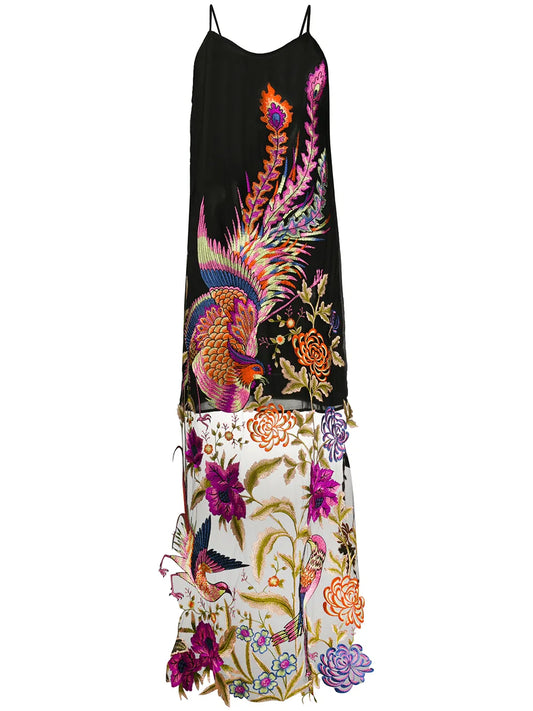 Feather Print Dress