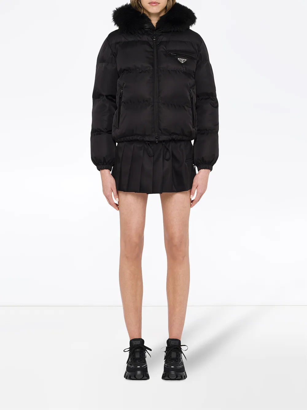 Re-Nylon Gabardine Puffer Jacket