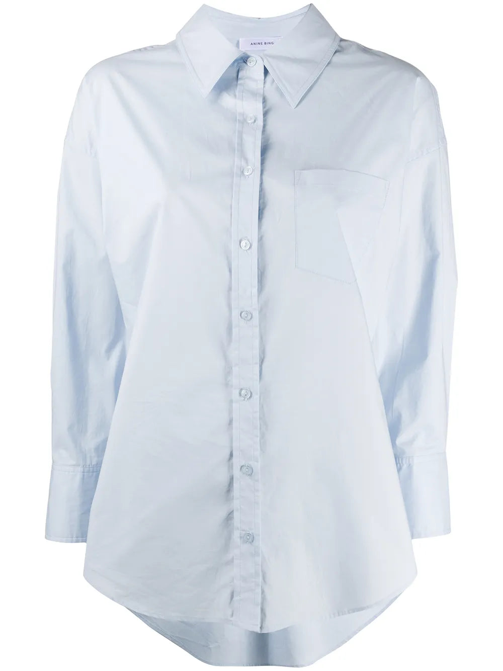 High-Low Hem Long-Sleeve Shirt