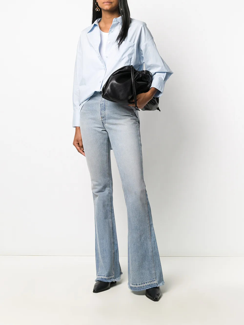 High-Low Hem Long-Sleeve Shirt