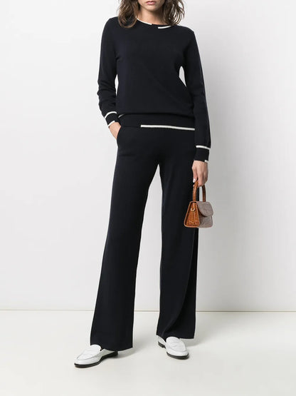 Wide-Leg Track Pants