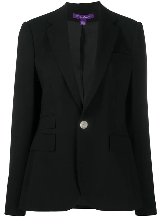 Wool-Crepe Tailored Blazer