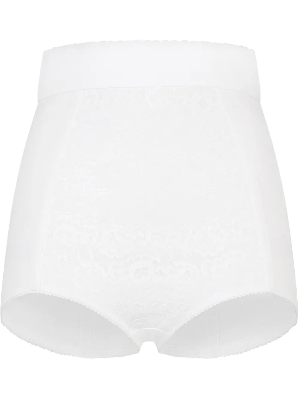 High-Waisted Lace-Panel Briefs