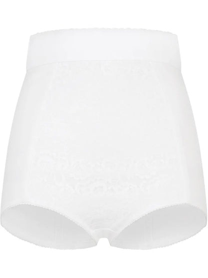High-Waisted Lace-Panel Briefs