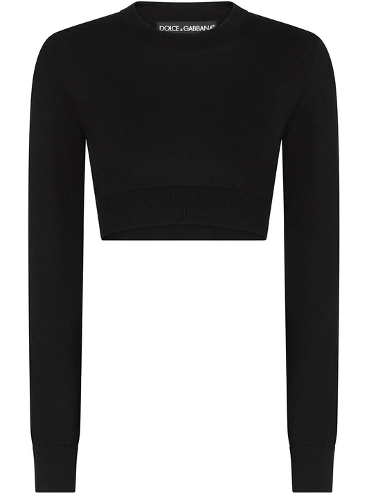 Silk Cropped Jumper