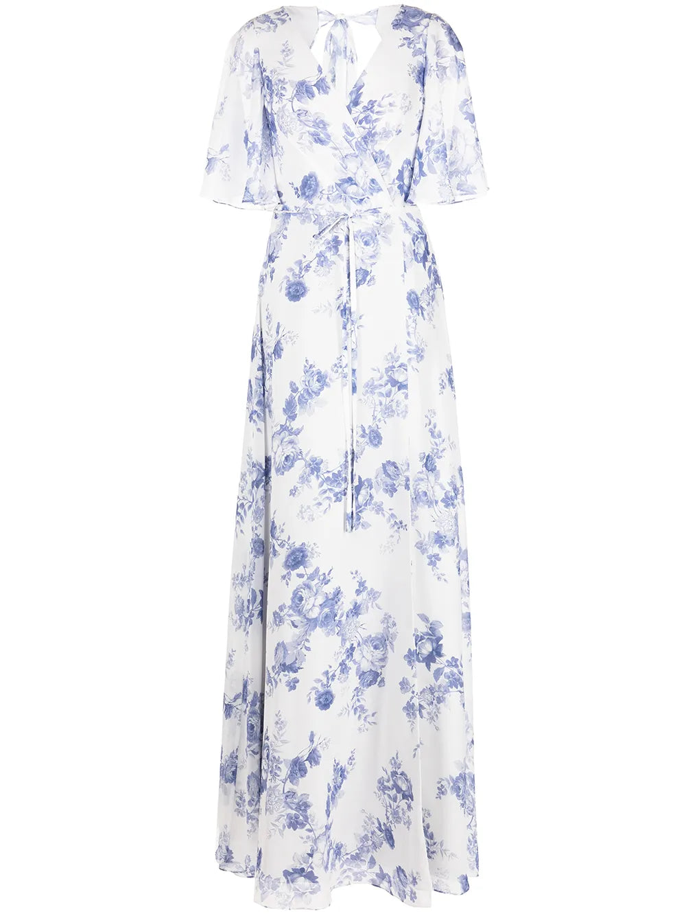 Floral-Print Wrapped Maxi Dress
