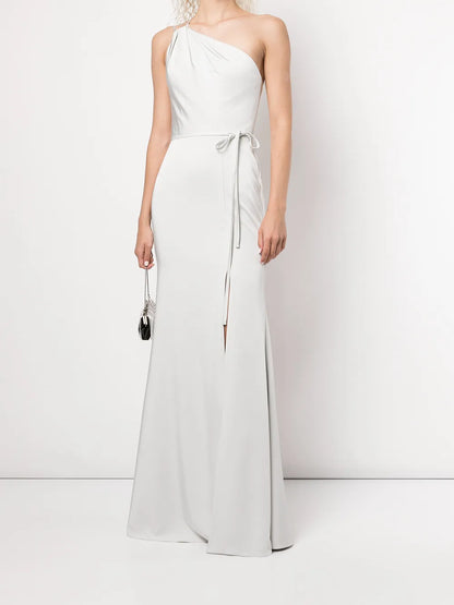 Asymmetric One-Shoulder Gown