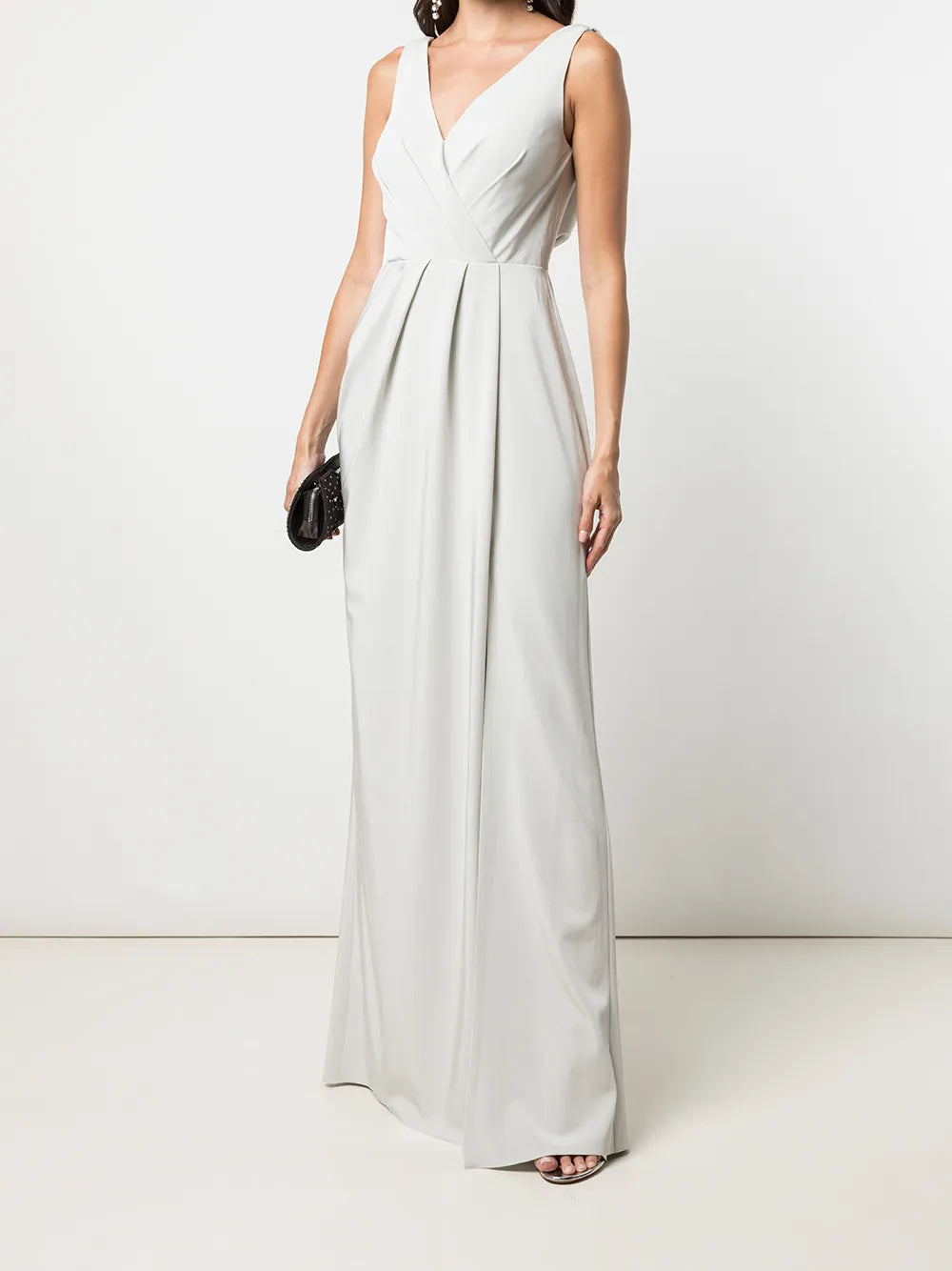 Cowl-Detail Floor-Length Gown