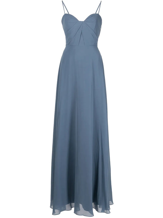 Long Spaghetti-Strap Dress