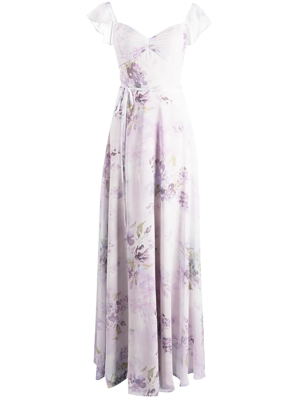 Floral-Print Floor-Length Dress