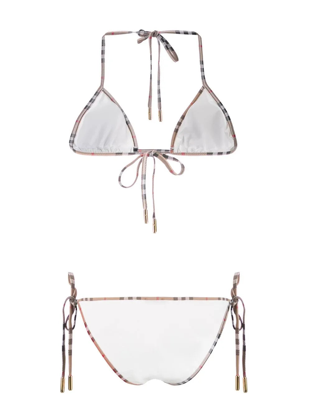 Vintage Check-Trim Bikini
