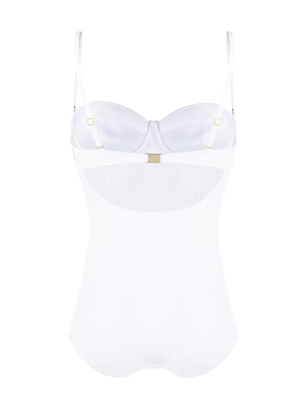 Dg Plaque Bustier Swimsuit