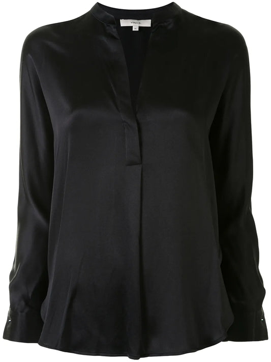 Silk V-Neck Blouse
