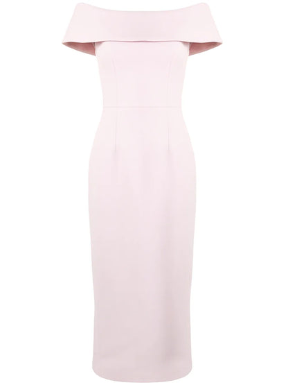 Off-Shoulder Fitted Dress