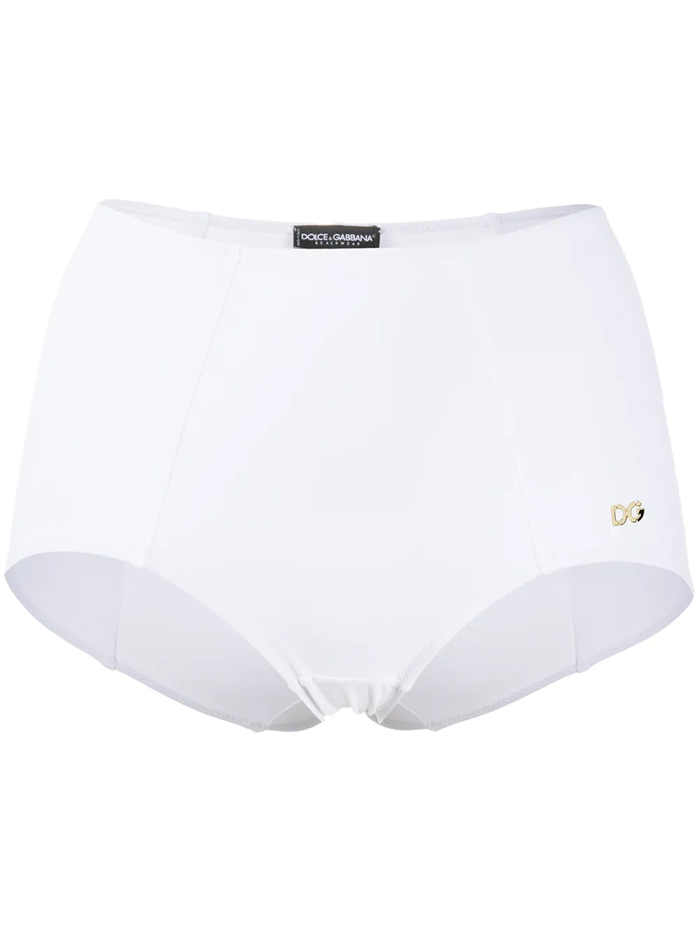 Dg Plaque High-Waisted Bikini Bottoms