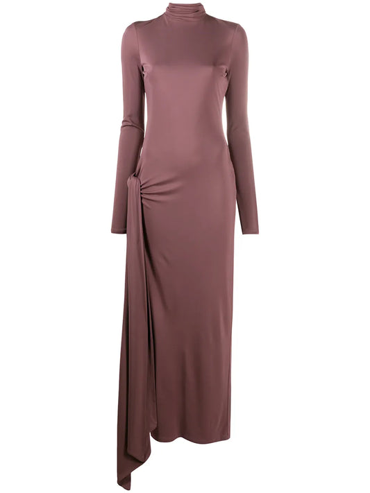 Fitted Front Slit Maxi Dress