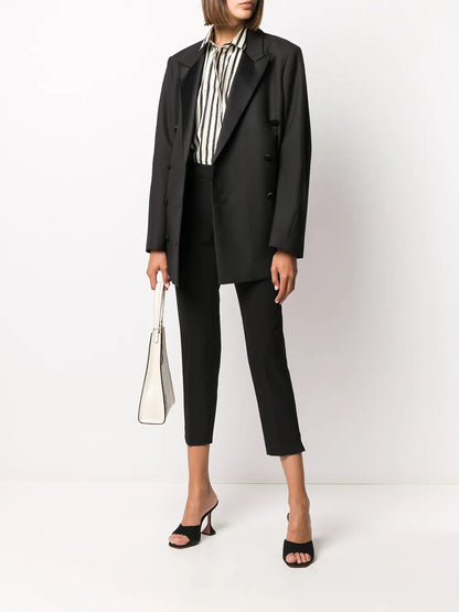Cropped Slim-Fit Trousers